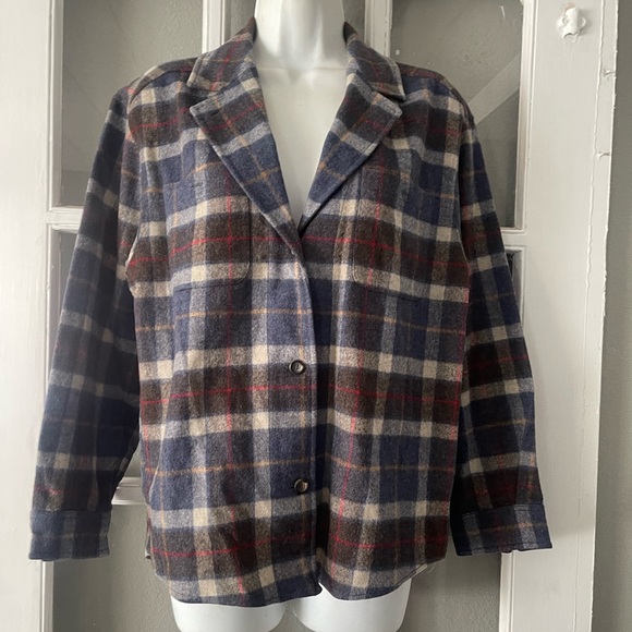 Escada Sport Wool Plaid Top - Picture 5 of 8